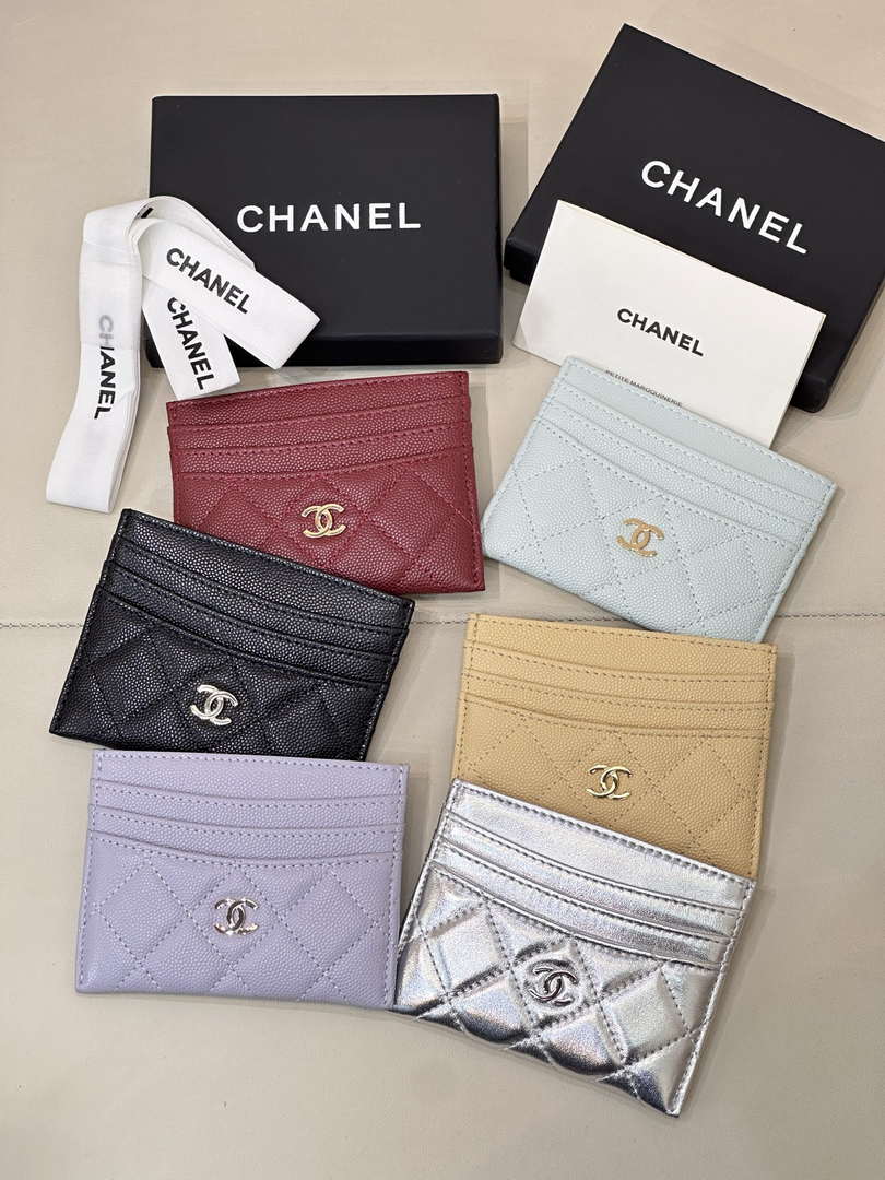 Chanel Classic Card Holder Grained Calfskin & Gold AP4472