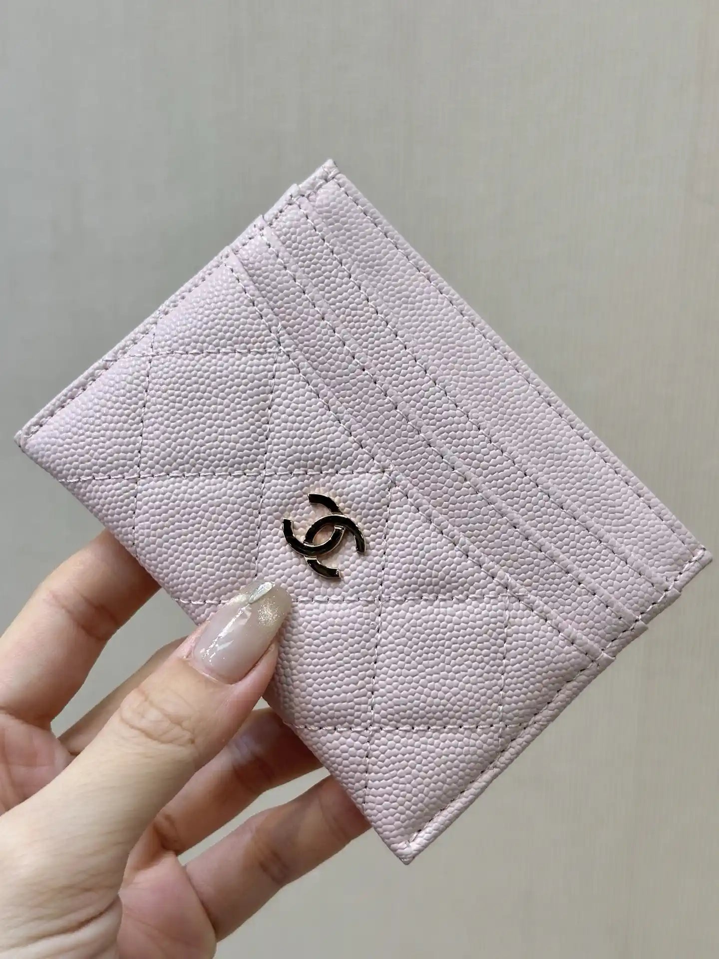 Chanel Classic Card Holder Grained Calfskin & Gold AP4472