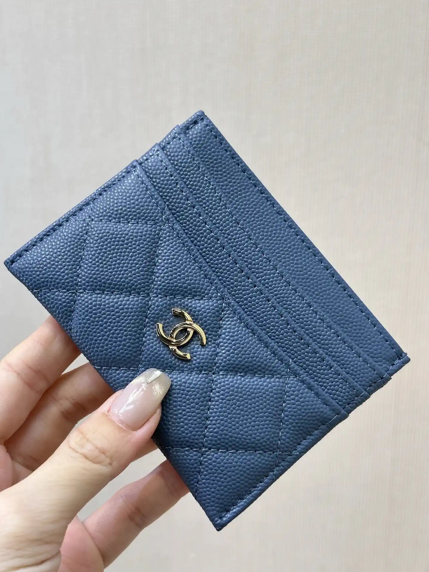 Chanel Classic Card Holder Grained Calfskin & Gold AP4472
