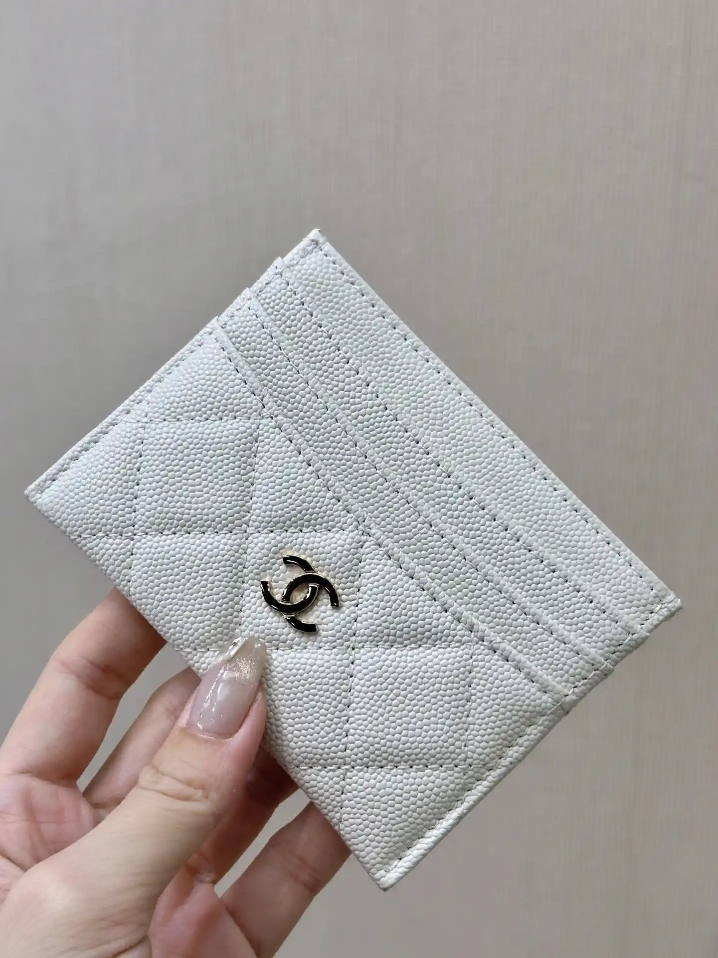 Chanel Classic Card Holder Grained Calfskin & Gold AP4472