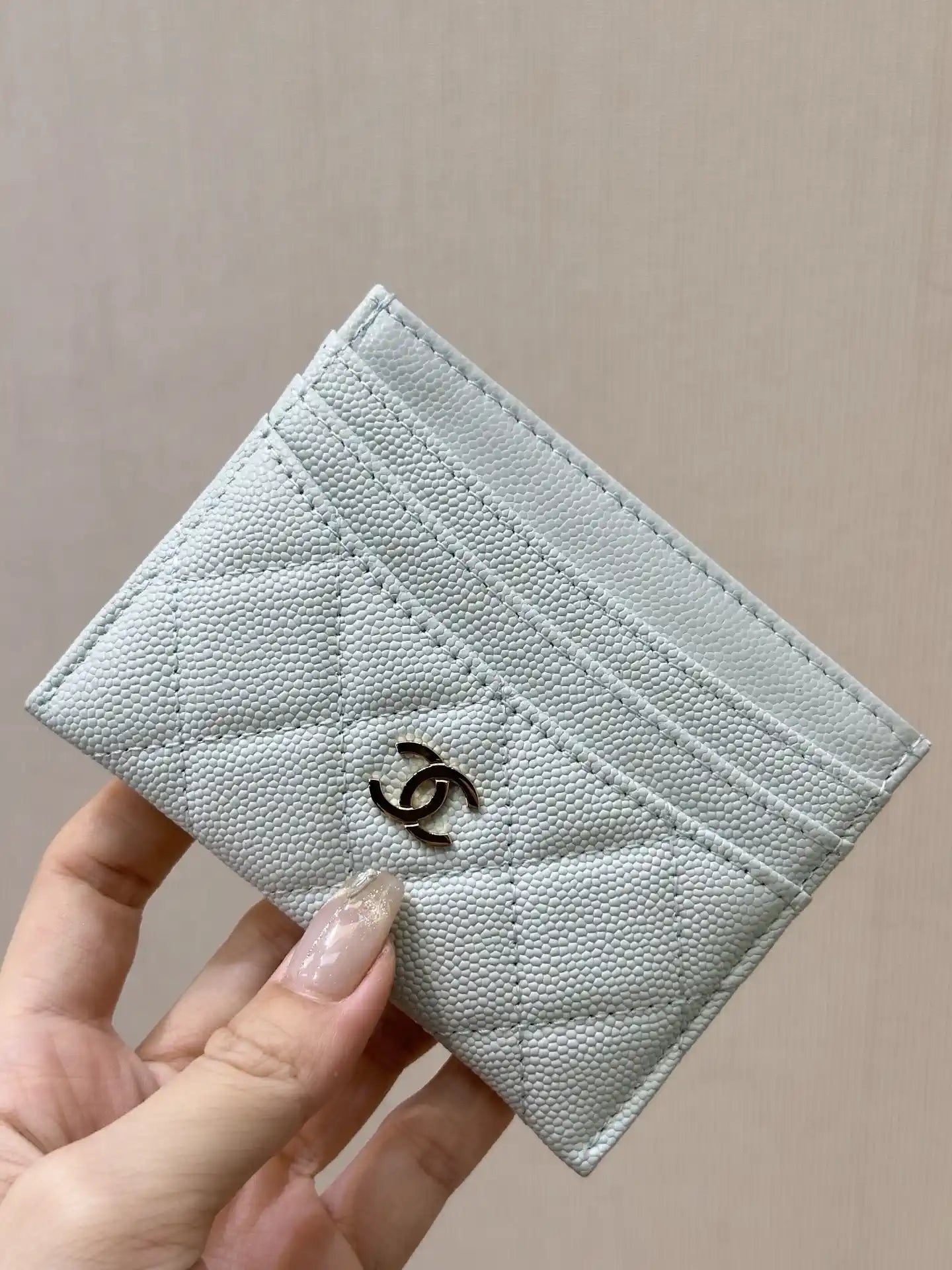 Chanel Classic Card Holder Grained Calfskin & Gold AP4472