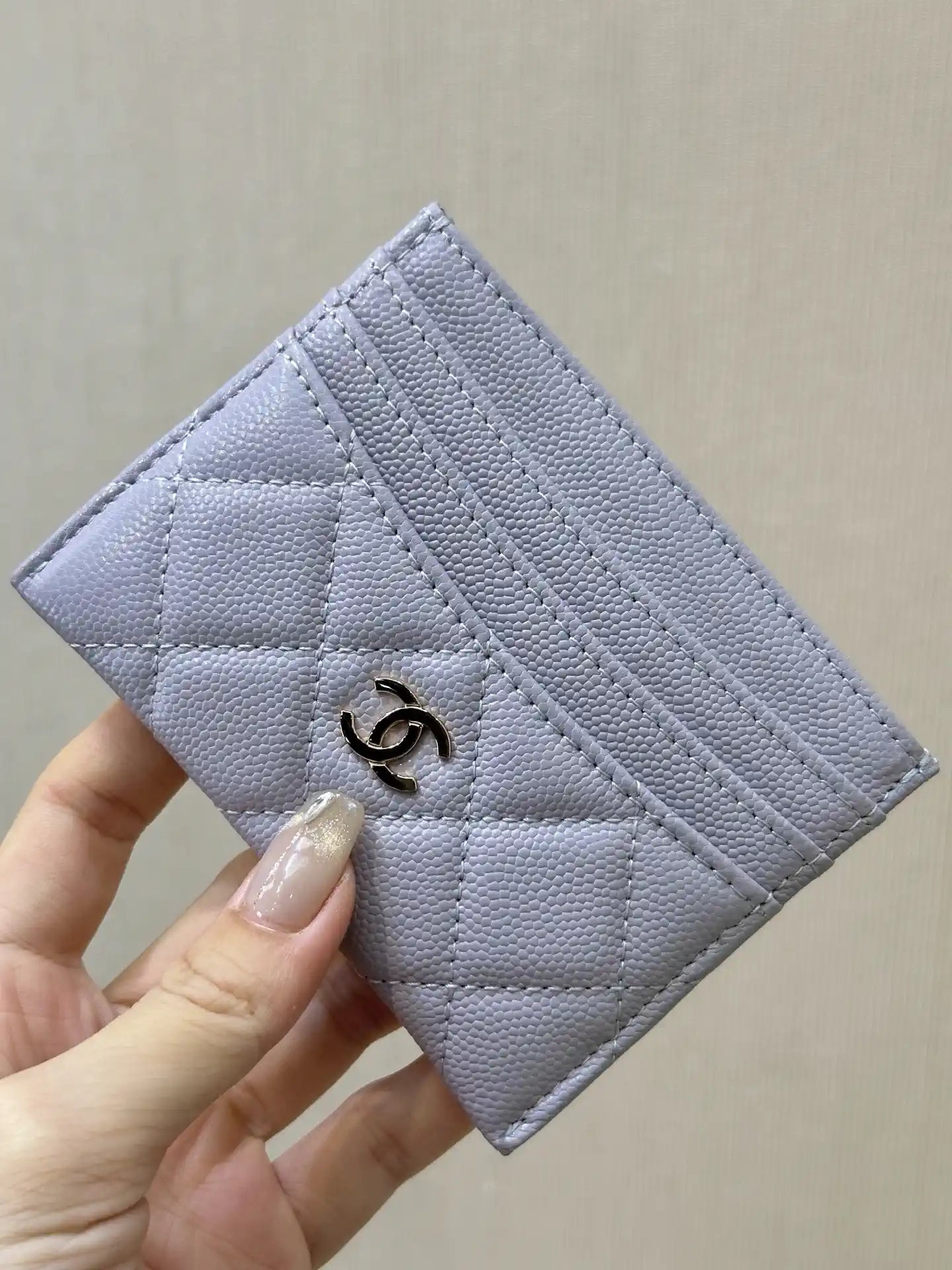 Chanel Classic Card Holder Grained Calfskin & Gold AP4472