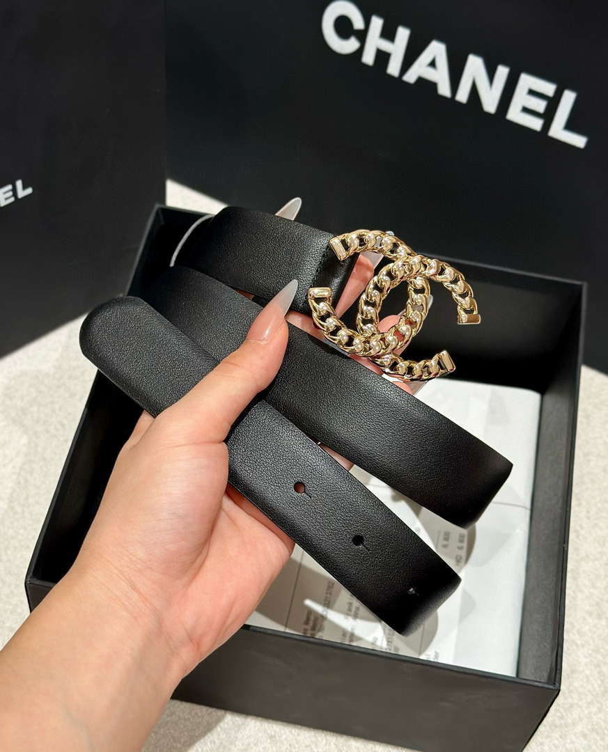 Chanel classic double C belt 3.0Cm leather AA0950 - '--Please Select-- - View 1
