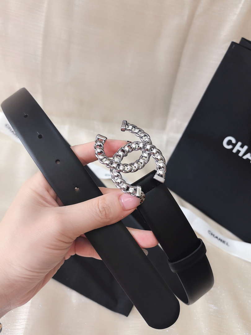 Chanel classic double C belt 3.0Cm leather AA0956 - '--Please Select-- - View 3