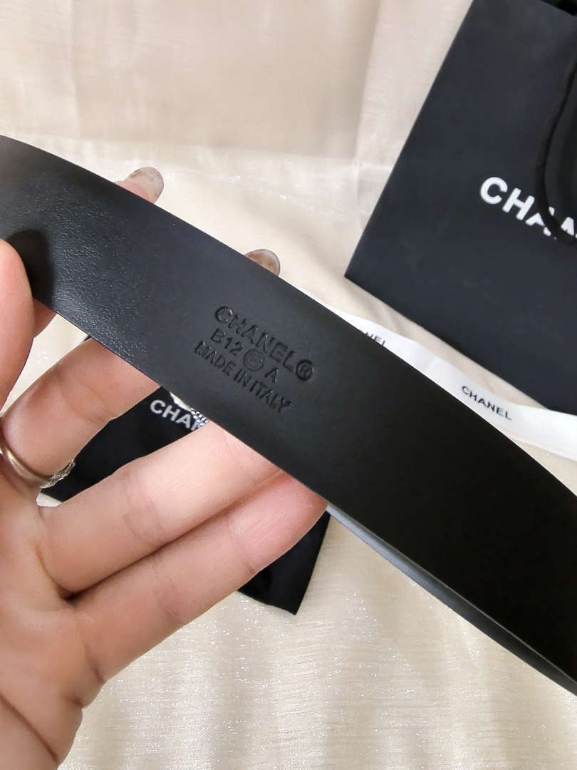 Chanel classic double C belt 3.0Cm leather AA0956