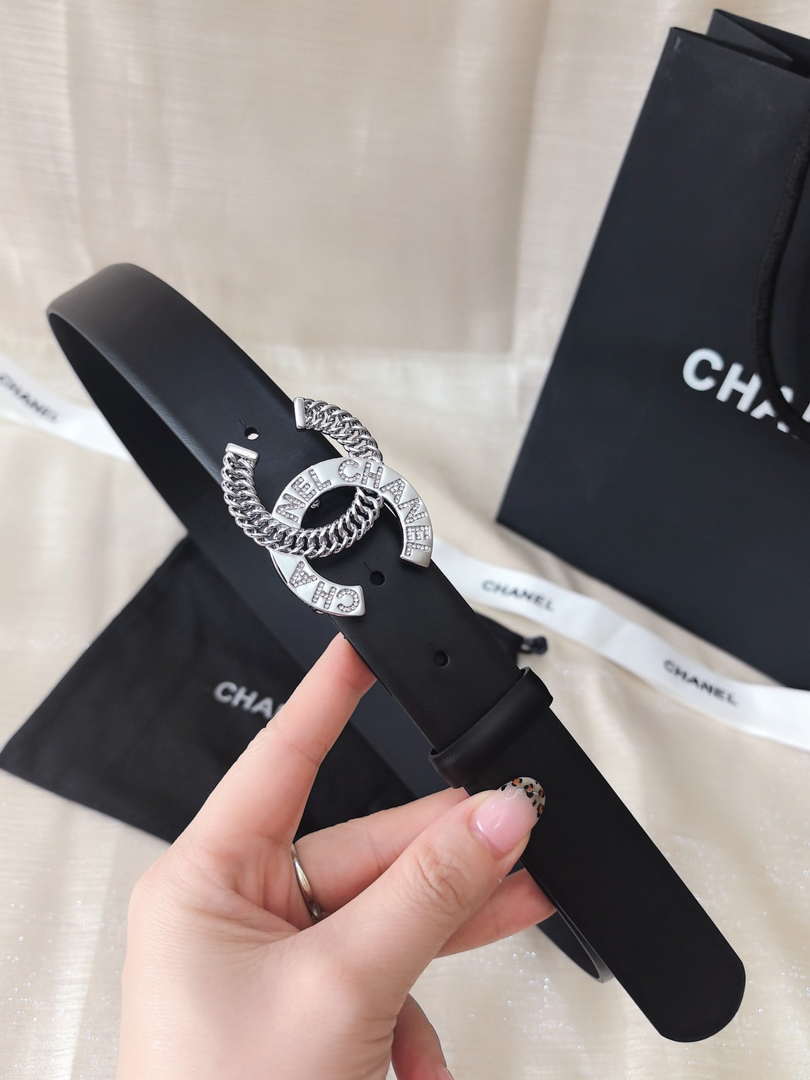 Chanel classic double C belt 3.0Cm leather AA0957 - '--Please Select-- - View 3