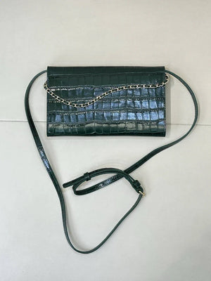 Chanel Clutch with Chain Crocodile Embossed Calfskin AP5233 Green - Default Title - View 8