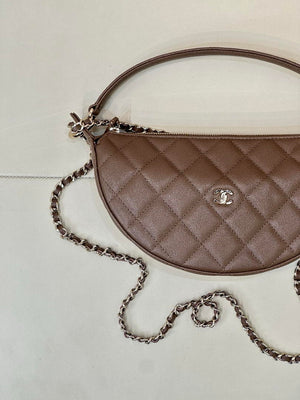 Chanel Clutch with chain Lambskin & Gold-Tone Metal AP5094 Dark Brown - Default Title - View 5