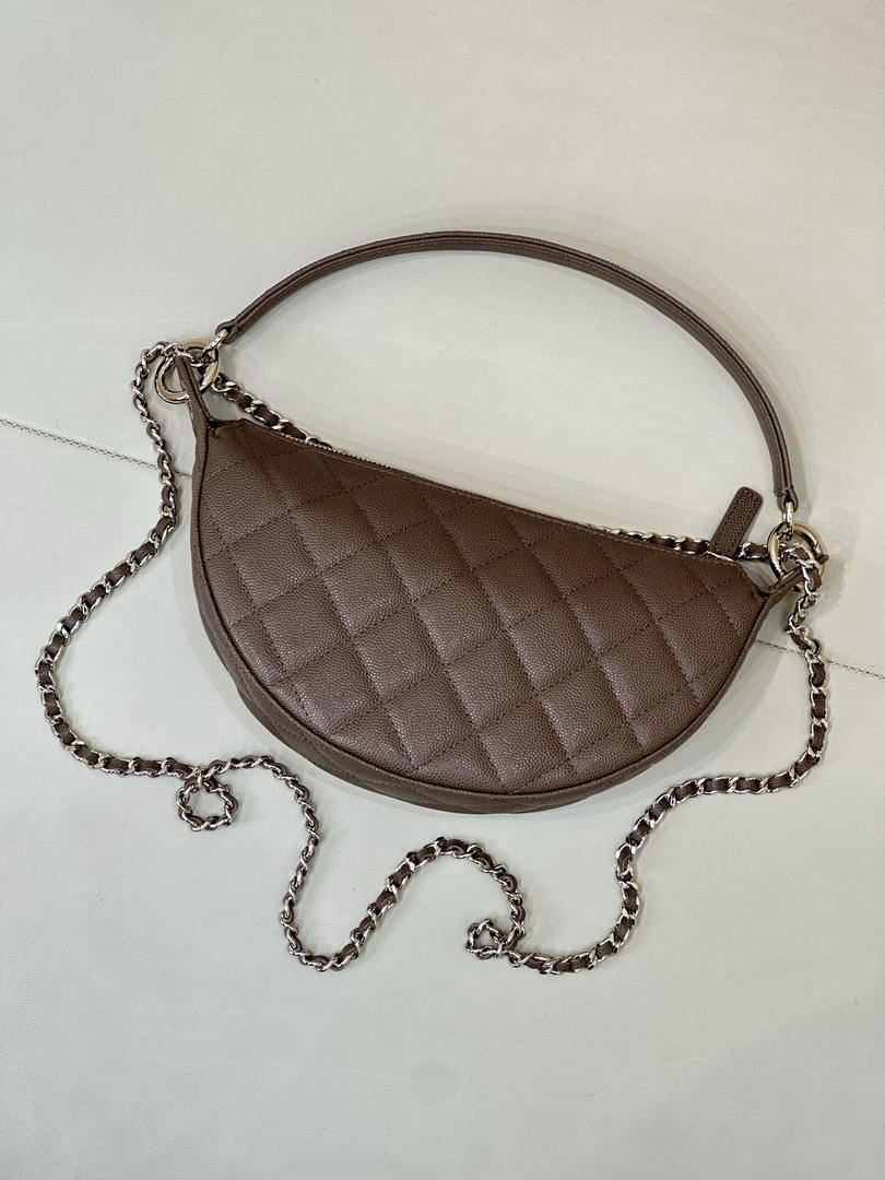 Chanel Clutch with chain Lambskin & Gold-Tone Metal AP5094 Dark Brown