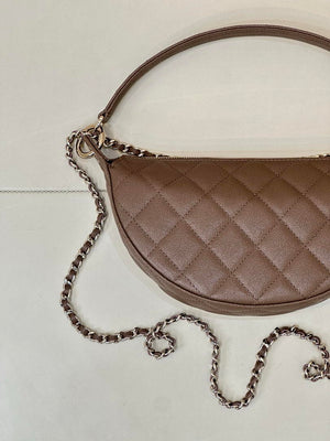 Chanel Clutch with chain Lambskin & Gold-Tone Metal AP5094 Dark Brown - Default Title - View 8