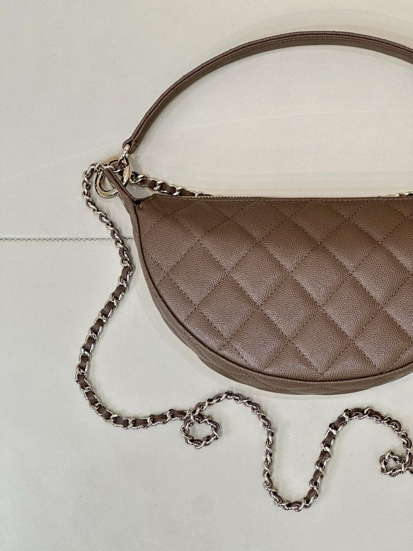 Chanel Clutch with chain Lambskin & Gold-Tone Metal AP5094 Dark Brown - Default Title - View 8