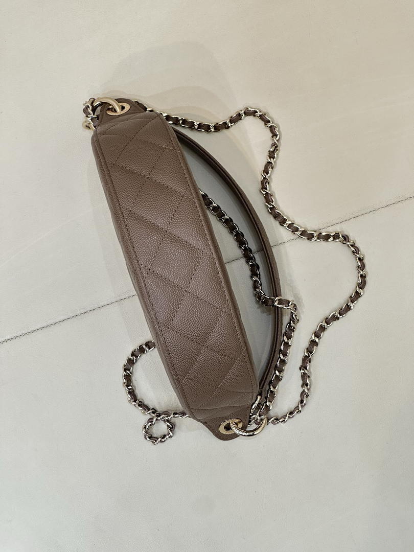 Chanel Clutch with chain Lambskin & Gold-Tone Metal AP5094 Dark Brown