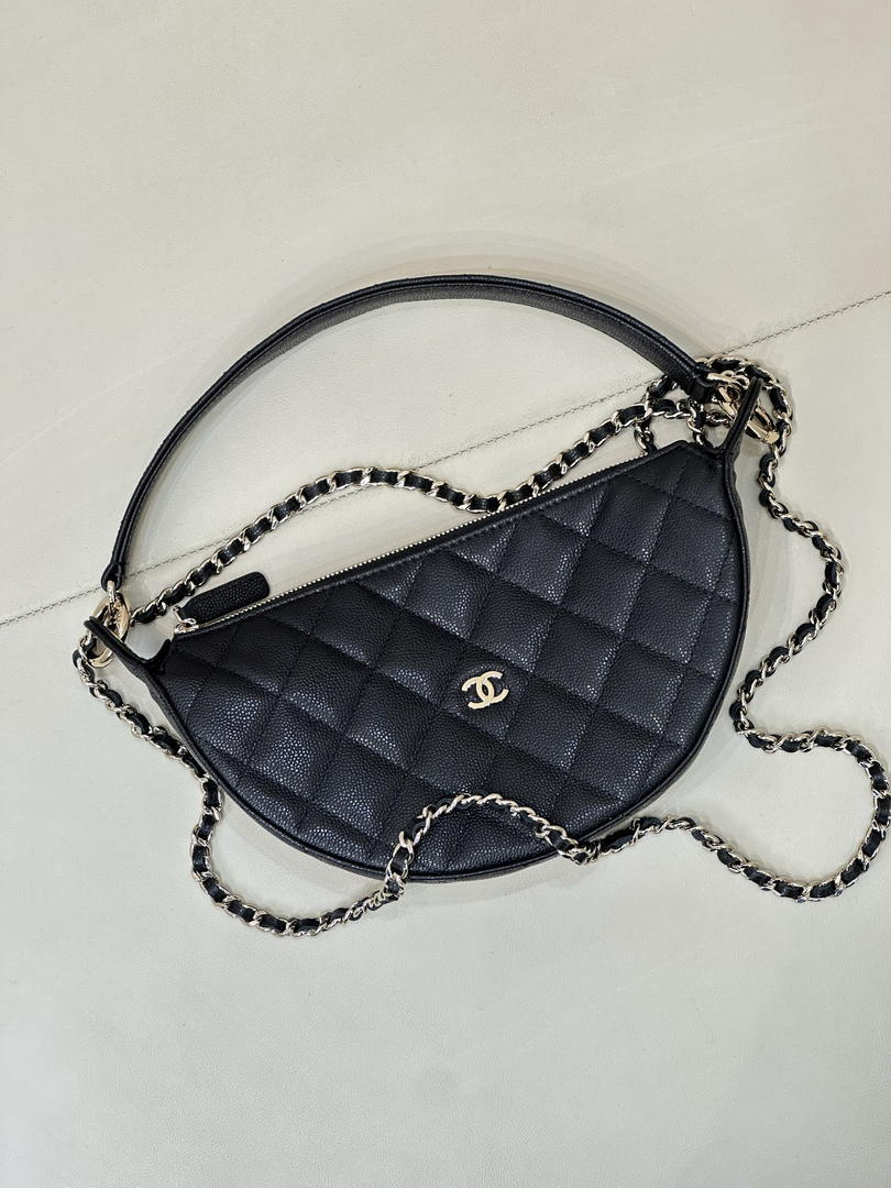 Chanel Clutch with chain Lambskin & Gold-Tone Metal AP5094 Black - Default Title - View 4