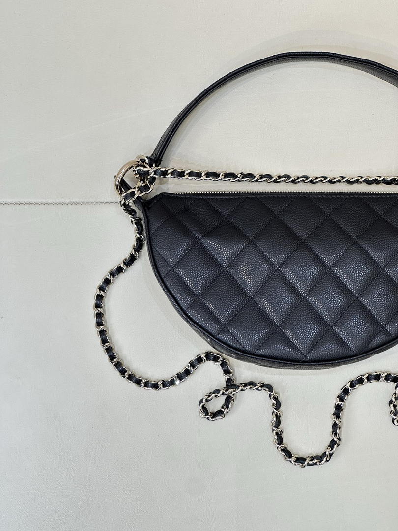 Chanel Clutch with chain Lambskin & Gold-Tone Metal AP5094 Black - Default Title - View 8