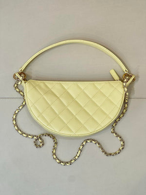 Chanel Clutch with chain Lambskin & Gold-Tone Metal AP5094 Yellow - Default Title - View 7