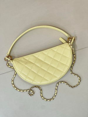 Chanel Clutch with chain Lambskin & Gold-Tone Metal AP5094 Yellow - Default Title - View 8