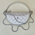 Chanel Clutch with chain Lambskin & Gold-Tone Metal AP5094 Silver - Default Title - View 1