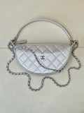 Chanel Clutch with chain Lambskin & Gold-Tone Metal AP5094 Silver