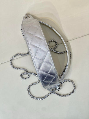 Chanel Clutch with chain Lambskin & Gold-Tone Metal AP5094 Silver - Default Title - View 12