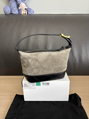 Chanel  Clutch with chain  Suede Calfskin  Shiny Lambskin & Gold-Tone Metal  AP5187 Khaki & Black - Default Title - View 4