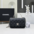 Chanel Crush Handle box Bag Calfskin AS4591 Black