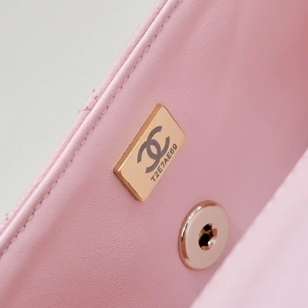 Chanel Crush Handle box Bag Calfskin AS4591 Pink