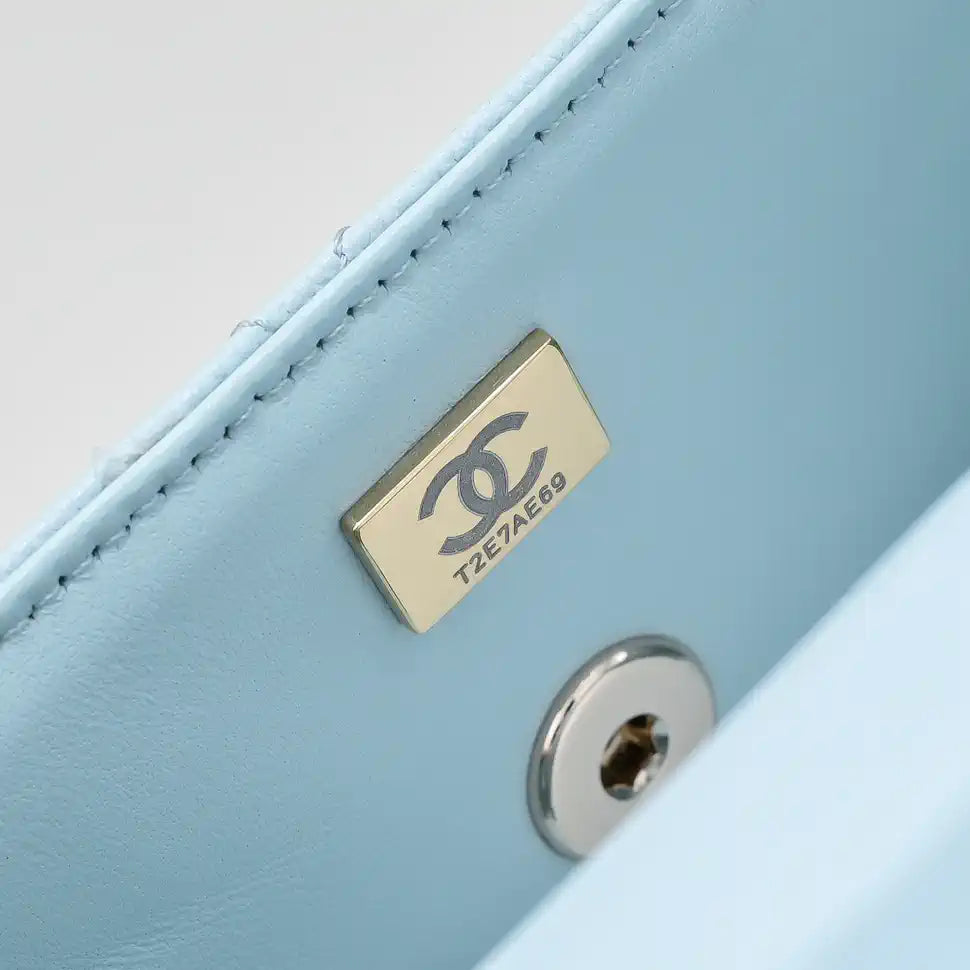 Chanel Crush Handle box Bag Calfskin AS4591 Blue