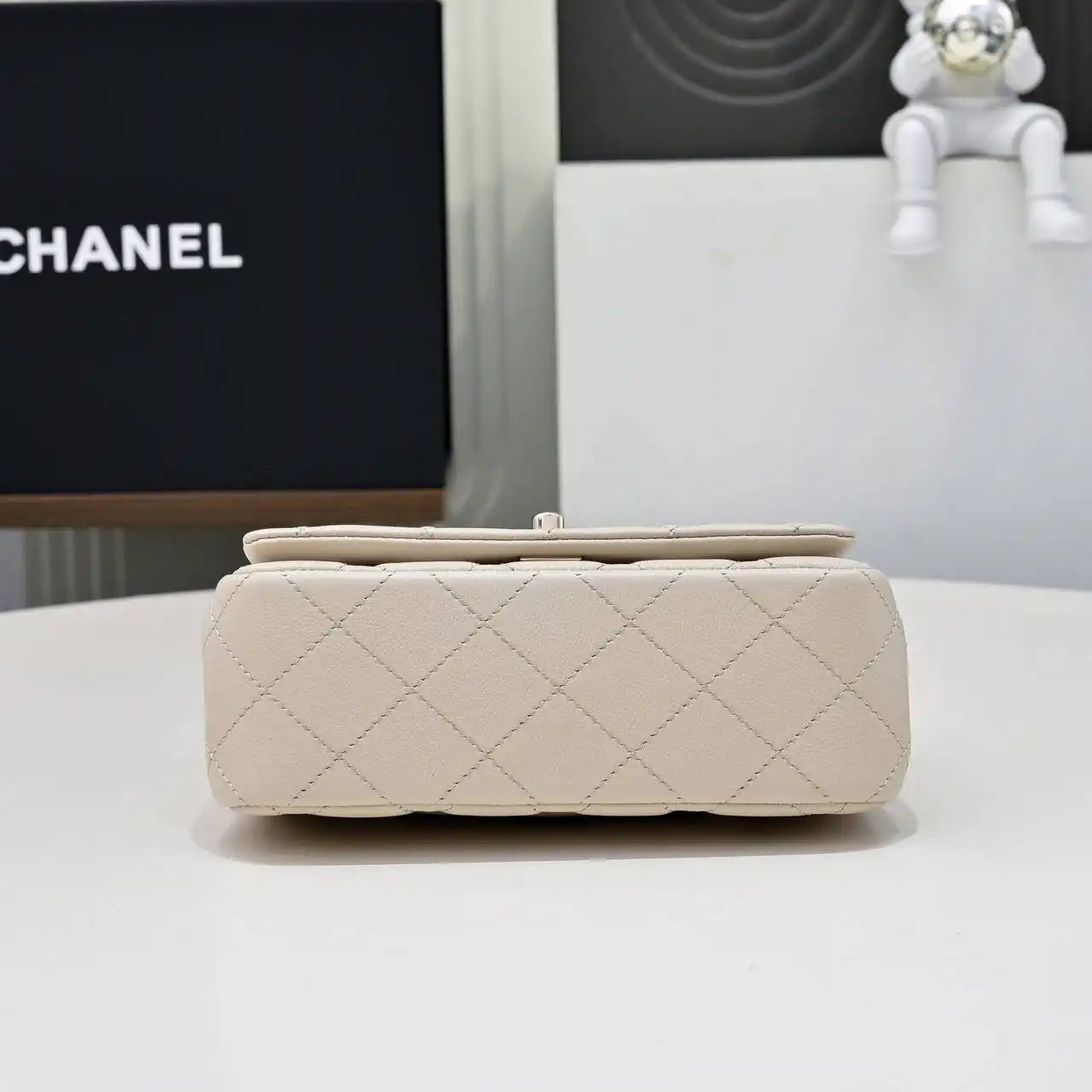 Chanel Crush Handle box Bag Calfskin AS4591 Apricot