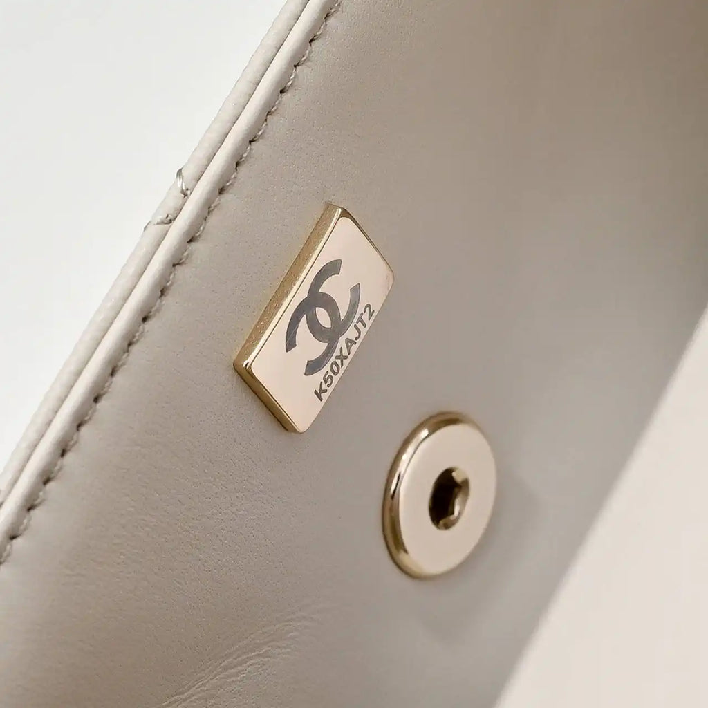 Chanel Crush Handle box Bag Calfskin AS4591 Apricot
