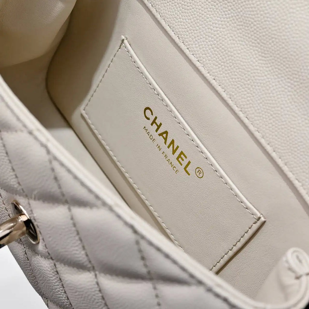 Chanel Crush Handle box Bag Calfskin AS4591 Apricot