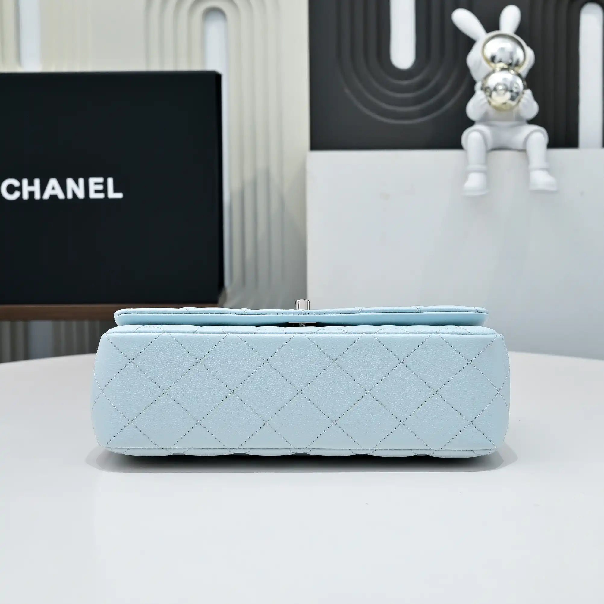 Chanel Crush Handle box Bag Calfskin AS5554 Blue