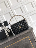 Chanel Evening with Handle Bag Lambskin AS6675 Black