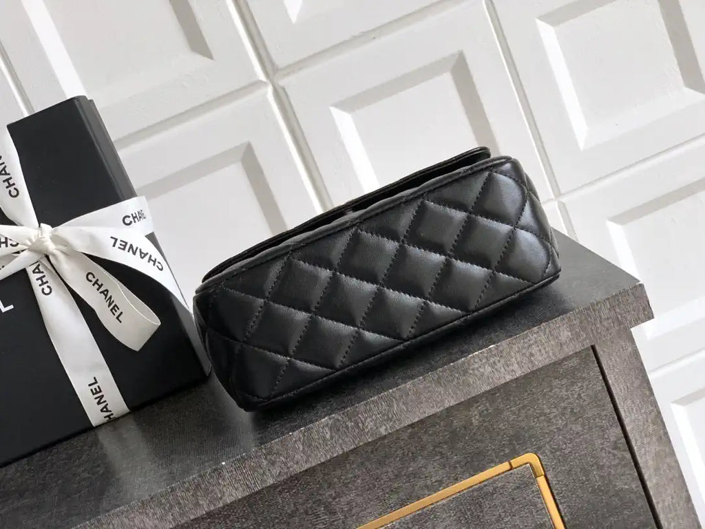 Chanel Evening with Handle Bag Lambskin AS6675 Black