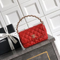 Chanel Evening with Handle Bag Patent leather AS6675 Red
