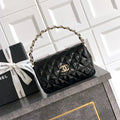 Chanel Evening with Handle Bag Patent leather AS6675 Black