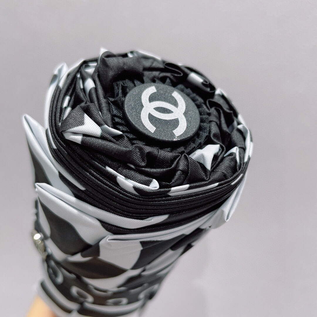 Chanel Five Fold Automatic Folding Sun Umbrella C855665 - Default Title - View 7