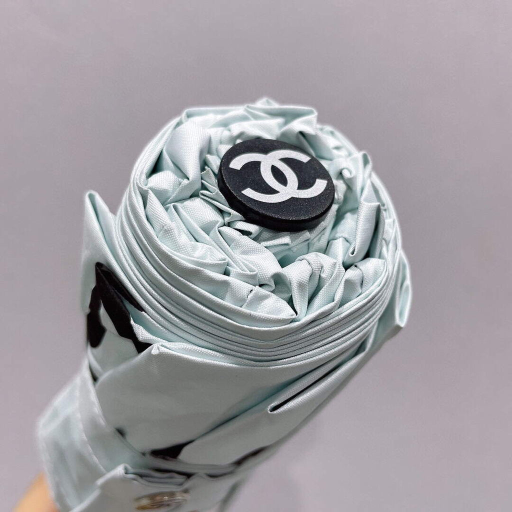 Chanel Five Fold Automatic Folding Sun Umbrella C855666