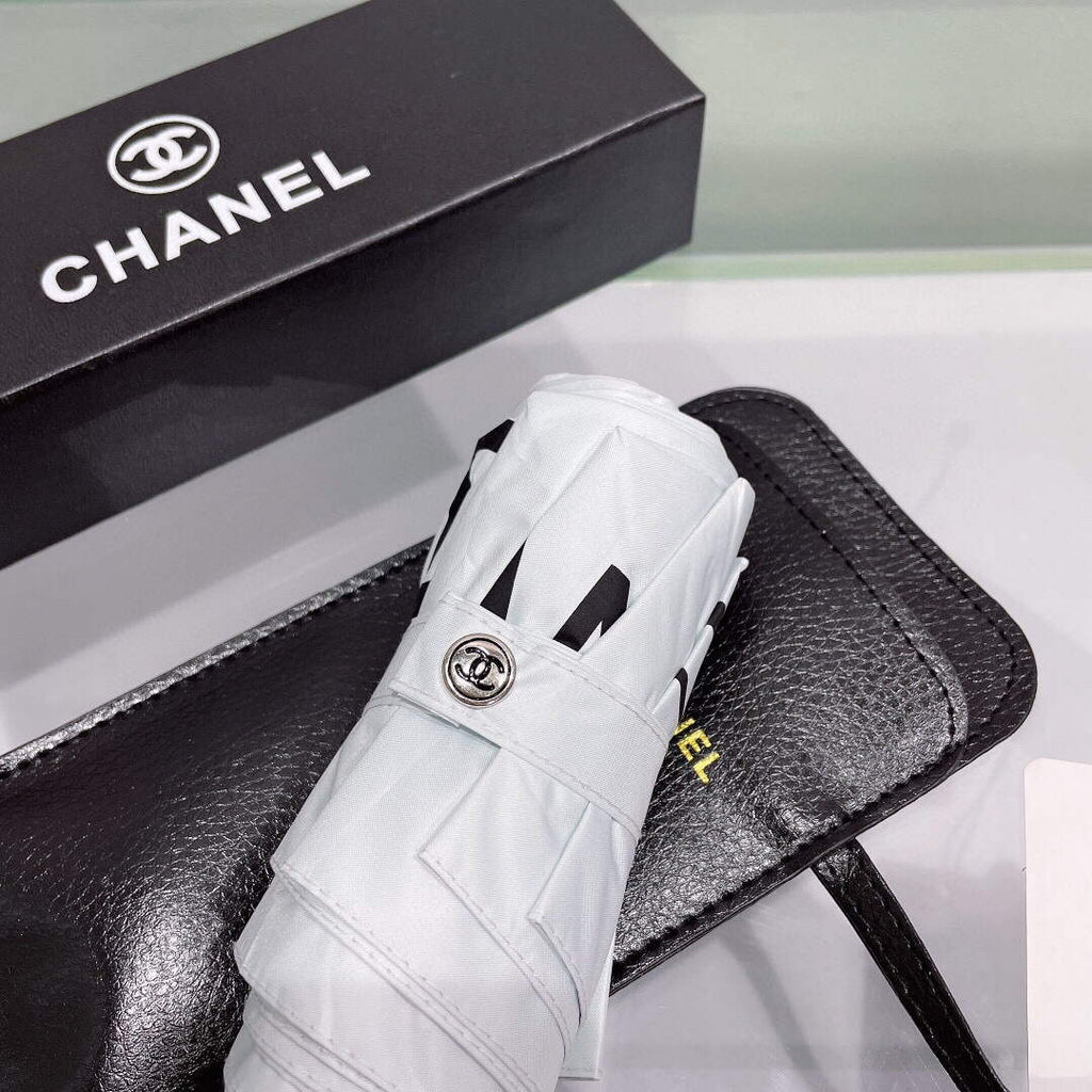 Chanel Five Fold Automatic Folding Sun Umbrella C855666