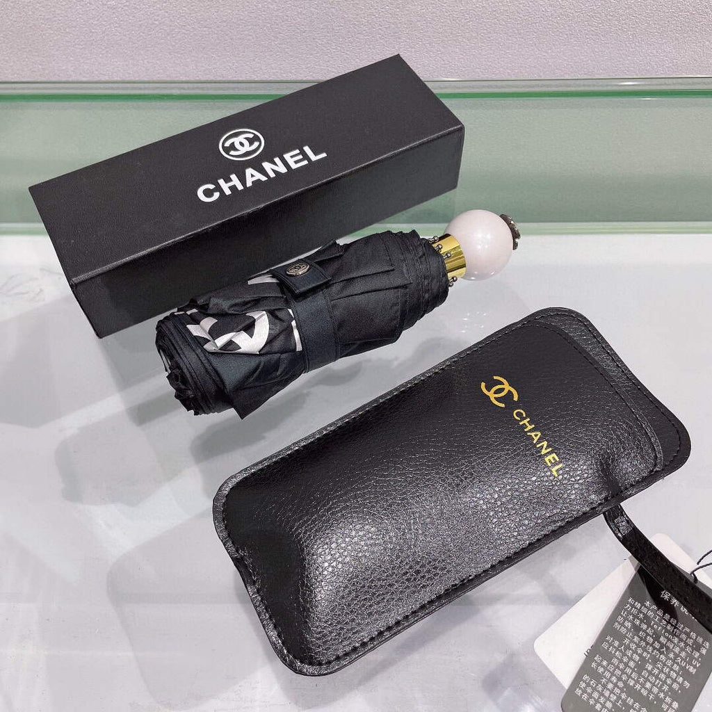 Chanel Five Fold Automatic Folding Sun Umbrella C855667