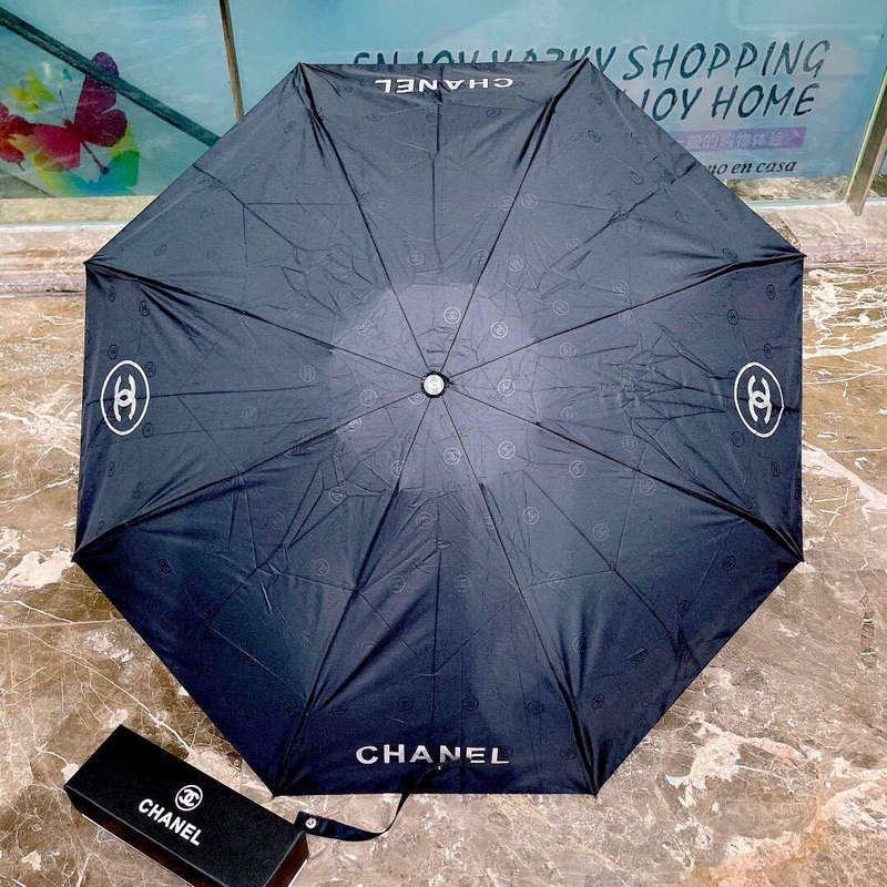 Chanel Five Fold Automatic Folding Sun Umbrella C855667 - Default Title - View 1