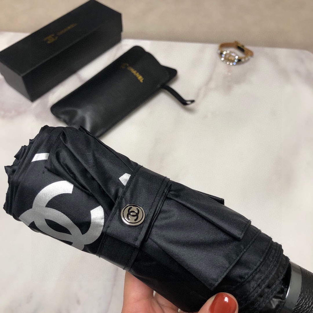 Chanel Five Fold Automatic Folding Sun Umbrella C855668