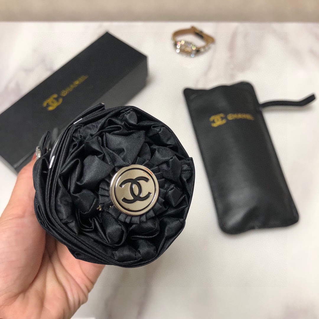 Chanel Five Fold Automatic Folding Sun Umbrella C855668