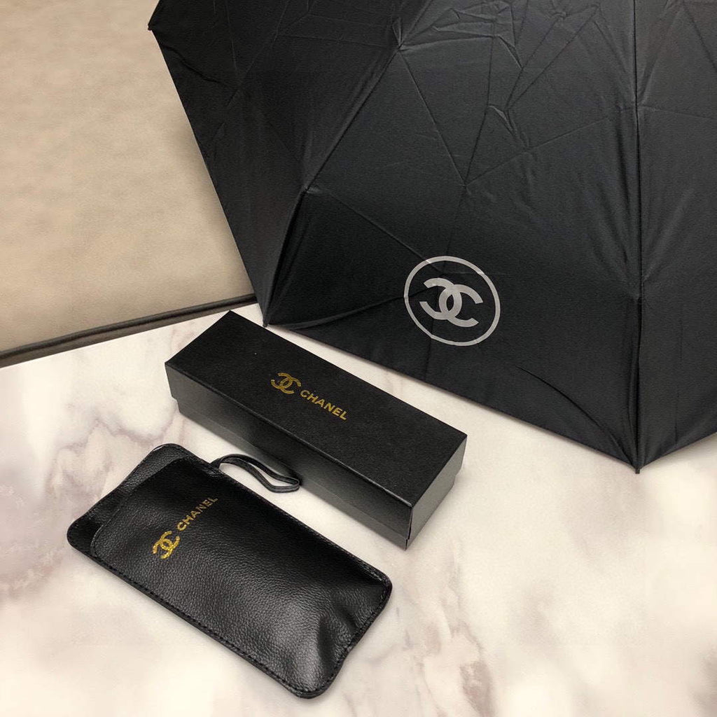 Chanel Five Fold Automatic Folding Sun Umbrella C855668