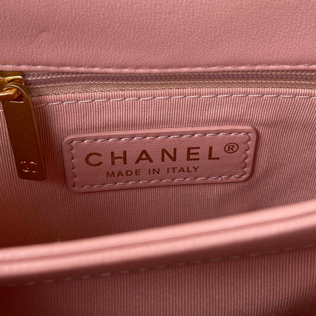Chanel flap bag Lambskin AS3498 Pink