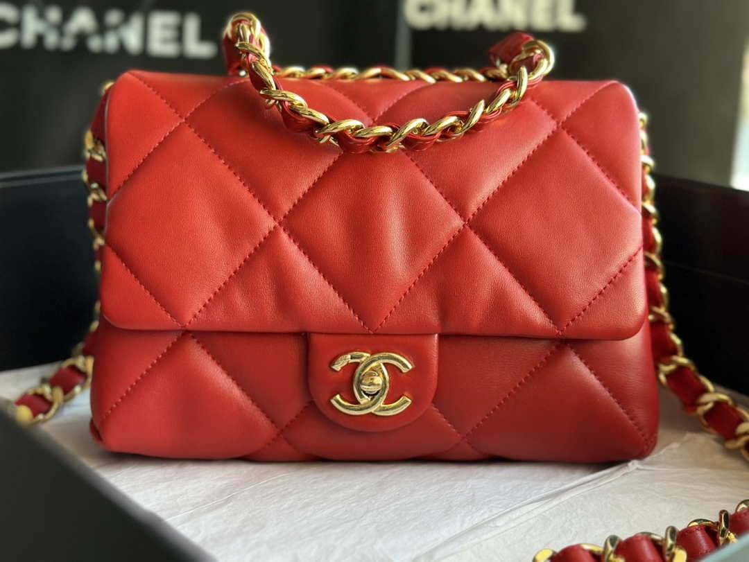 Chanel flap bag Lambskin AS3498 Red - Default Title - View 2