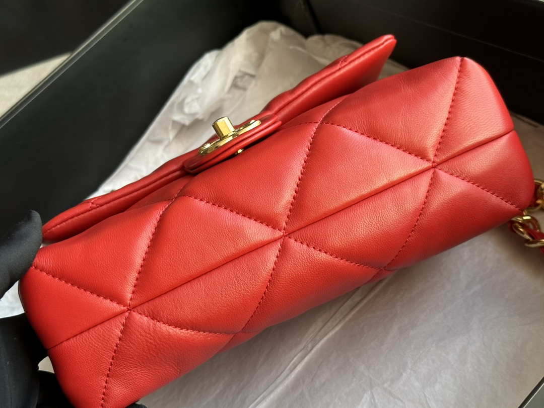 Chanel flap bag Lambskin AS3498 Red