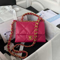 Chanel flap bag Lambskin AS3498 Rose Red - Default Title - View 1