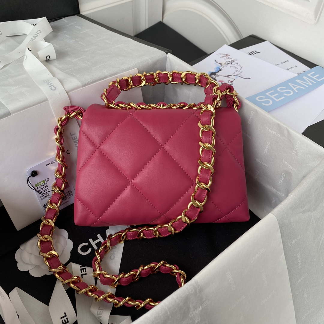 Chanel flap bag Lambskin AS3498 Rose Red - Default Title - View 2