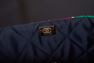 Chanel Flap Bag Printed Fabric Gold Tone Metal AS2897 Multicolor - Default Title - View 9