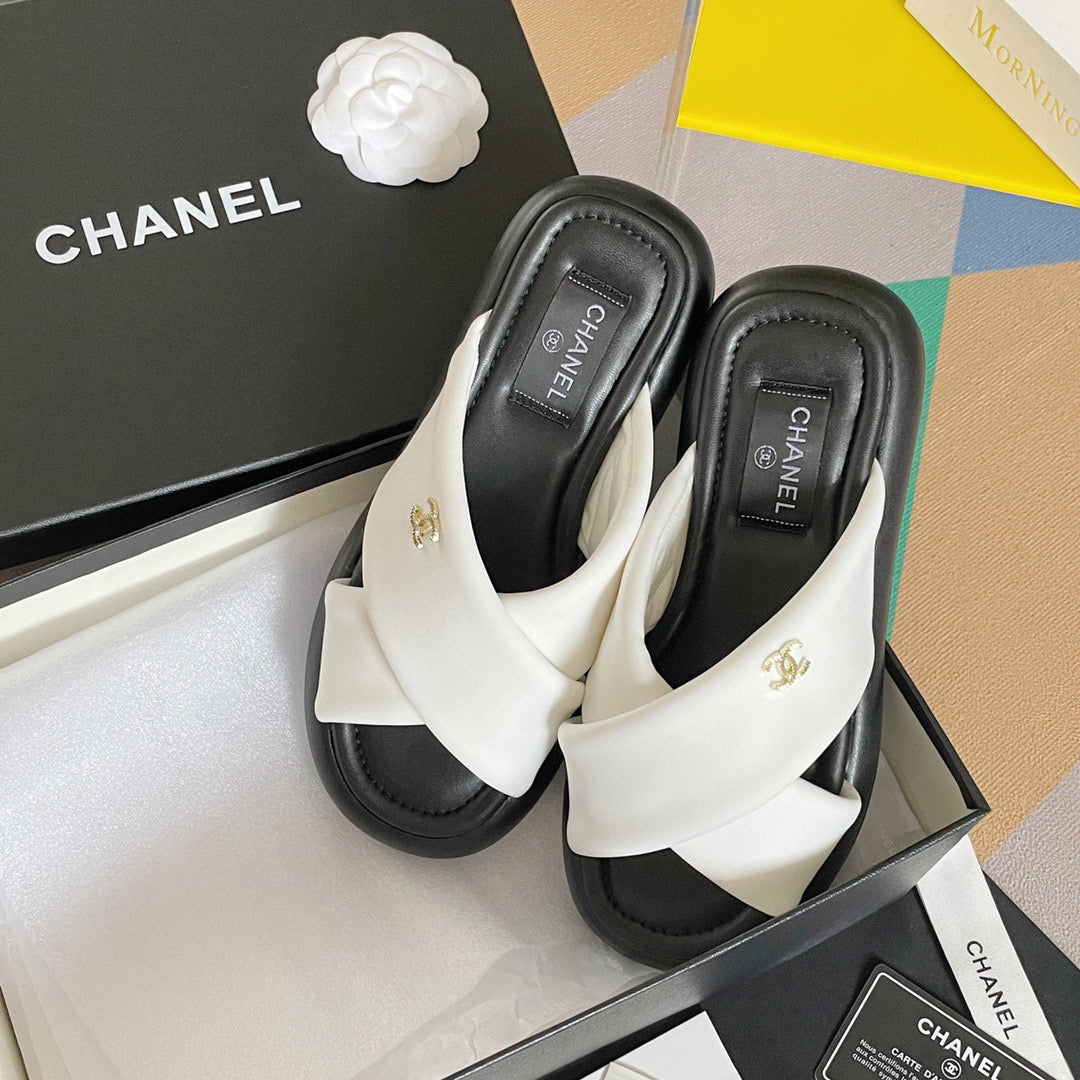 Chanel G38864 Mules Fabric Sandals Women C91151 - 35 - View 6